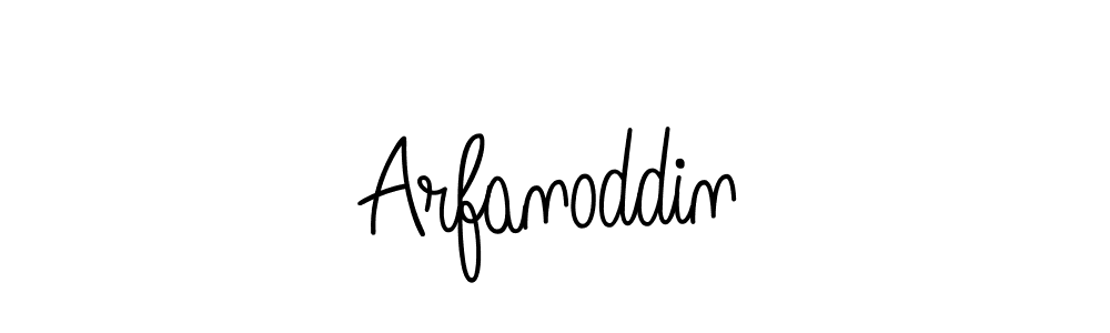 Create a beautiful signature design for name Arfanoddin. With this signature (Angelique-Rose-font-FFP) fonts, you can make a handwritten signature for free. Arfanoddin signature style 5 images and pictures png