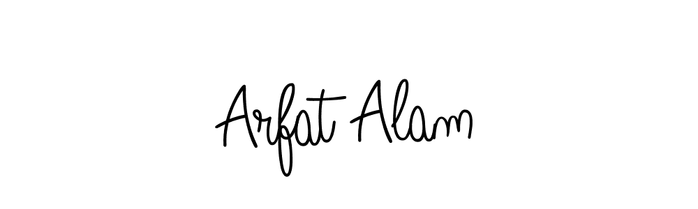 Make a beautiful signature design for name Arfat Alam. With this signature (Angelique-Rose-font-FFP) style, you can create a handwritten signature for free. Arfat Alam signature style 5 images and pictures png