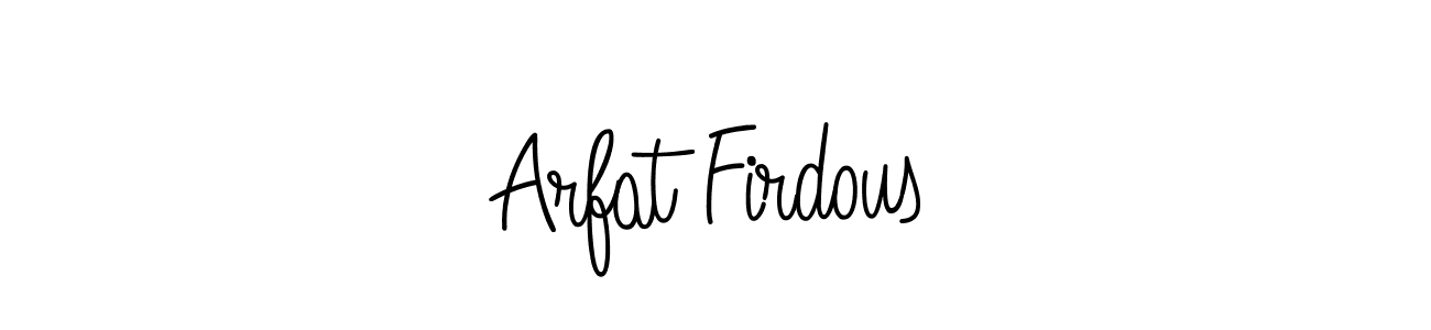 How to make Arfat Firdous signature? Angelique-Rose-font-FFP is a professional autograph style. Create handwritten signature for Arfat Firdous name. Arfat Firdous signature style 5 images and pictures png