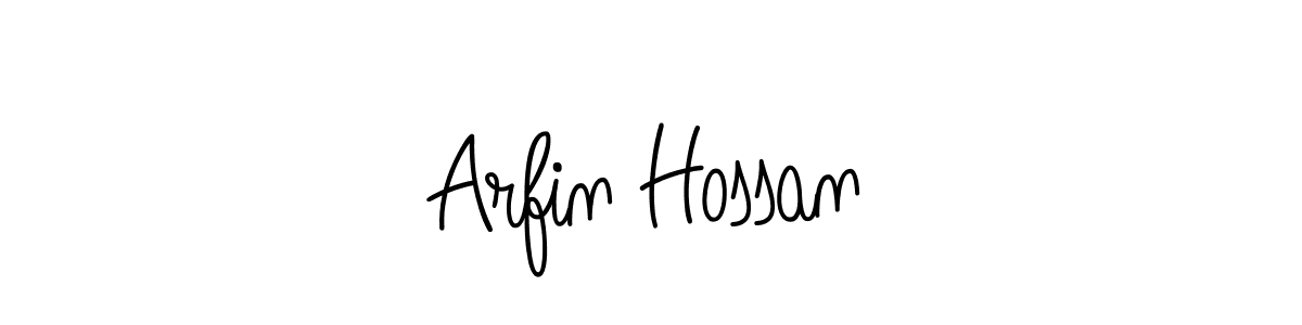 Also we have Arfin Hossan name is the best signature style. Create professional handwritten signature collection using Angelique-Rose-font-FFP autograph style. Arfin Hossan signature style 5 images and pictures png