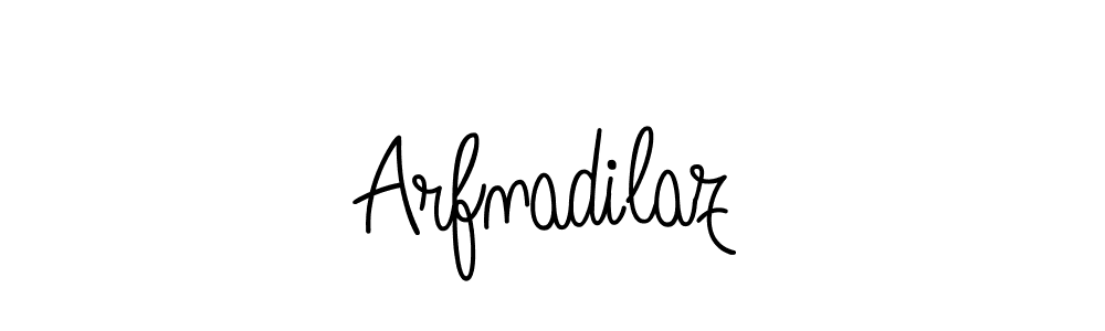 You should practise on your own different ways (Angelique-Rose-font-FFP) to write your name (Arfnadilaz) in signature. don't let someone else do it for you. Arfnadilaz signature style 5 images and pictures png