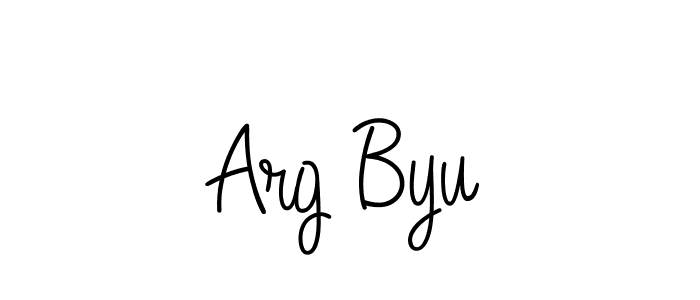 Also You can easily find your signature by using the search form. We will create Arg Byu name handwritten signature images for you free of cost using Angelique-Rose-font-FFP sign style. Arg Byu signature style 5 images and pictures png