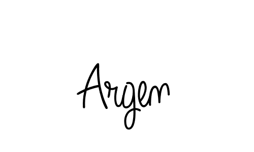 Argen stylish signature style. Best Handwritten Sign (Angelique-Rose-font-FFP) for my name. Handwritten Signature Collection Ideas for my name Argen. Argen signature style 5 images and pictures png