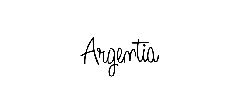 Use a signature maker to create a handwritten signature online. With this signature software, you can design (Angelique-Rose-font-FFP) your own signature for name Argentia. Argentia signature style 5 images and pictures png