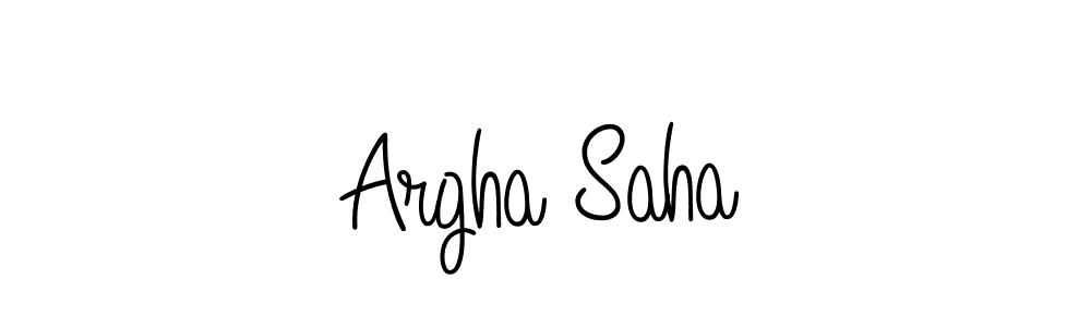 Also we have Argha Saha name is the best signature style. Create professional handwritten signature collection using Angelique-Rose-font-FFP autograph style. Argha Saha signature style 5 images and pictures png