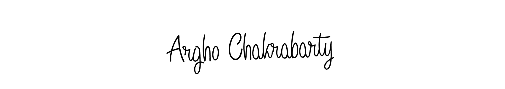 Make a beautiful signature design for name Argho Chakrabarty. With this signature (Angelique-Rose-font-FFP) style, you can create a handwritten signature for free. Argho Chakrabarty signature style 5 images and pictures png