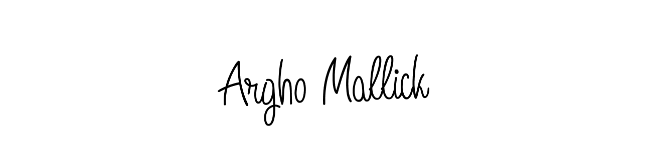 Argho Mallick stylish signature style. Best Handwritten Sign (Angelique-Rose-font-FFP) for my name. Handwritten Signature Collection Ideas for my name Argho Mallick. Argho Mallick signature style 5 images and pictures png