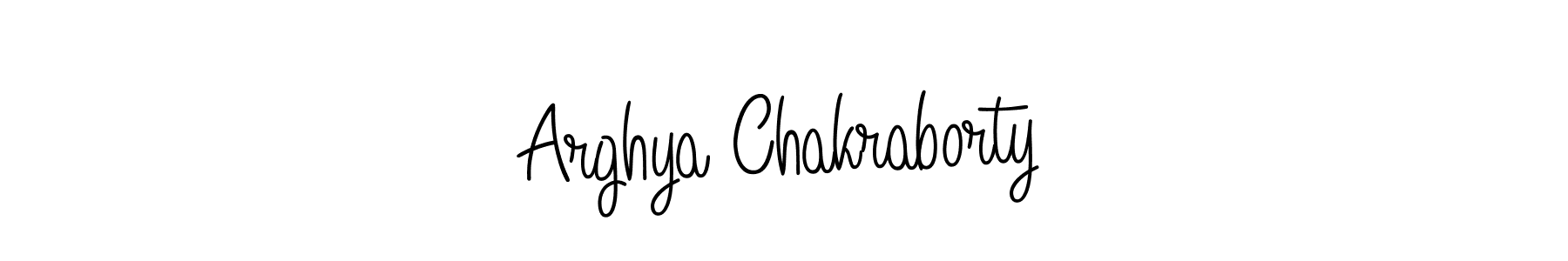 Design your own signature with our free online signature maker. With this signature software, you can create a handwritten (Angelique-Rose-font-FFP) signature for name Arghya Chakraborty. Arghya Chakraborty signature style 5 images and pictures png