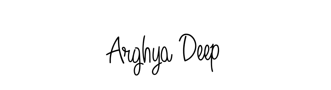 Create a beautiful signature design for name Arghya Deep. With this signature (Angelique-Rose-font-FFP) fonts, you can make a handwritten signature for free. Arghya Deep signature style 5 images and pictures png