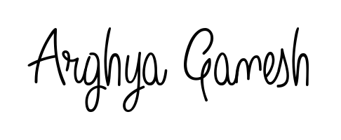 You should practise on your own different ways (Angelique-Rose-font-FFP) to write your name (Arghya Ganesh) in signature. Don't let someone else do it for you. Arghya Ganesh signature style 5 images and pictures png