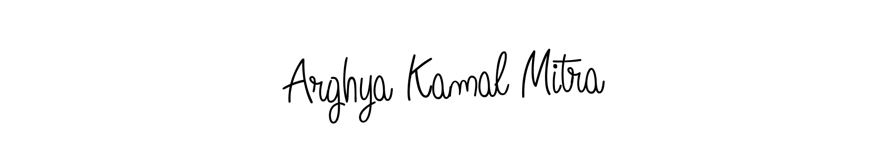 The best way (Angelique-Rose-font-FFP) to make a short signature is to pick only two or three words in your name. The name Arghya Kamal Mitra include a total of six letters. For converting this name. Arghya Kamal Mitra signature style 5 images and pictures png