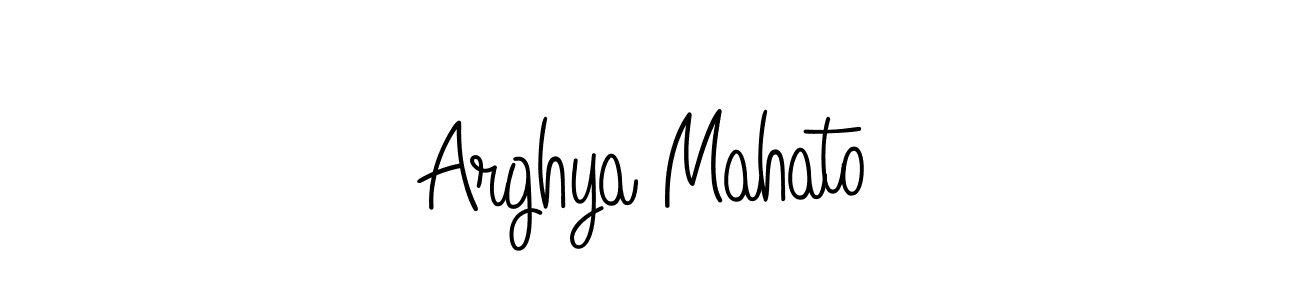 Angelique-Rose-font-FFP is a professional signature style that is perfect for those who want to add a touch of class to their signature. It is also a great choice for those who want to make their signature more unique. Get Arghya Mahato name to fancy signature for free. Arghya Mahato signature style 5 images and pictures png