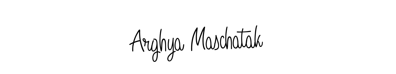 Once you've used our free online signature maker to create your best signature Angelique-Rose-font-FFP style, it's time to enjoy all of the benefits that Arghya Maschatak name signing documents. Arghya Maschatak signature style 5 images and pictures png