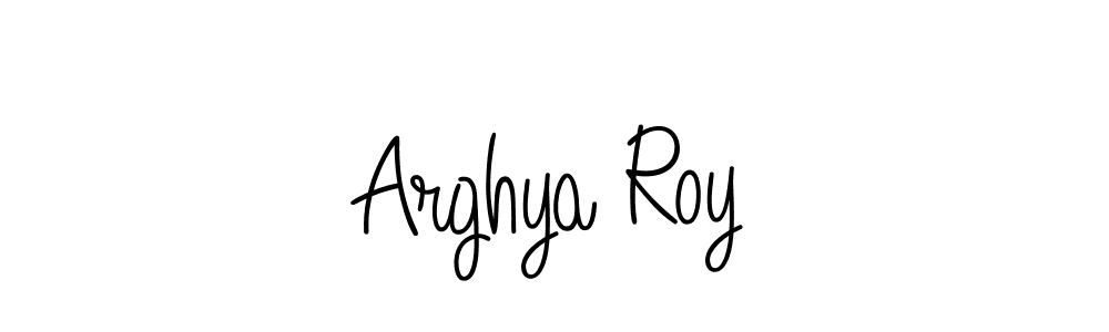 Design your own signature with our free online signature maker. With this signature software, you can create a handwritten (Angelique-Rose-font-FFP) signature for name Arghya Roy. Arghya Roy signature style 5 images and pictures png