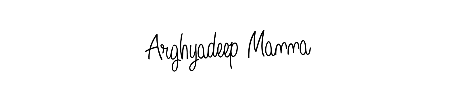 Create a beautiful signature design for name Arghyadeep Manna. With this signature (Angelique-Rose-font-FFP) fonts, you can make a handwritten signature for free. Arghyadeep Manna signature style 5 images and pictures png