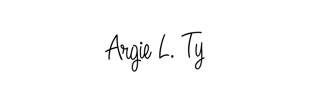 Also You can easily find your signature by using the search form. We will create Argie L. Ty name handwritten signature images for you free of cost using Angelique-Rose-font-FFP sign style. Argie L. Ty signature style 5 images and pictures png
