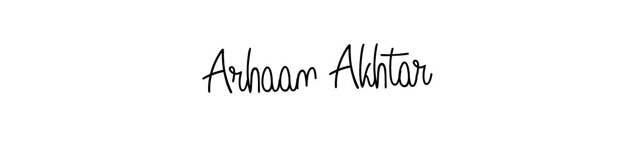 Design your own signature with our free online signature maker. With this signature software, you can create a handwritten (Angelique-Rose-font-FFP) signature for name Arhaan Akhtar. Arhaan Akhtar signature style 5 images and pictures png