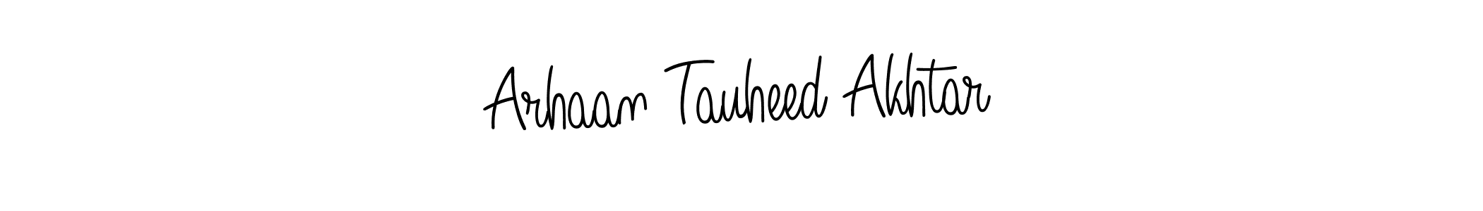 Design your own signature with our free online signature maker. With this signature software, you can create a handwritten (Angelique-Rose-font-FFP) signature for name Arhaan Tauheed Akhtar. Arhaan Tauheed Akhtar signature style 5 images and pictures png