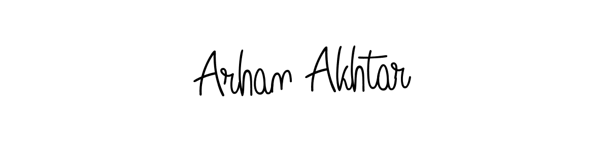 Create a beautiful signature design for name Arhan Akhtar. With this signature (Angelique-Rose-font-FFP) fonts, you can make a handwritten signature for free. Arhan Akhtar signature style 5 images and pictures png
