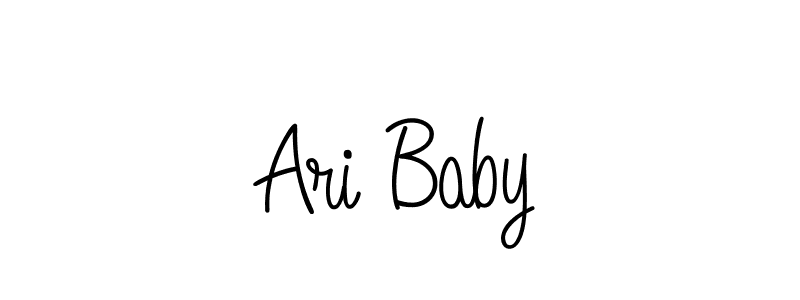 if you are searching for the best signature style for your name Ari Baby. so please give up your signature search. here we have designed multiple signature styles  using Angelique-Rose-font-FFP. Ari Baby signature style 5 images and pictures png