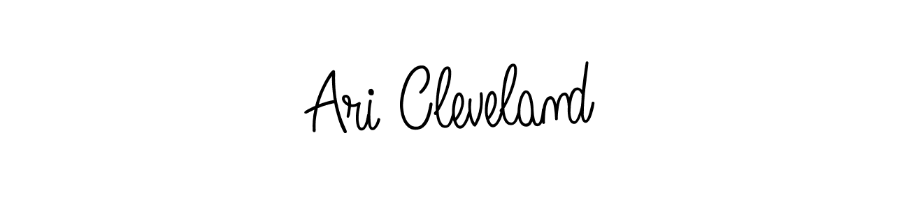 Make a beautiful signature design for name Ari Cleveland. With this signature (Angelique-Rose-font-FFP) style, you can create a handwritten signature for free. Ari Cleveland signature style 5 images and pictures png