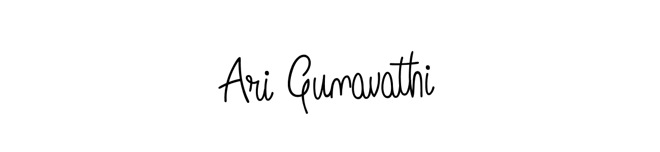 Check out images of Autograph of Ari Gunavathi name. Actor Ari Gunavathi Signature Style. Angelique-Rose-font-FFP is a professional sign style online. Ari Gunavathi signature style 5 images and pictures png