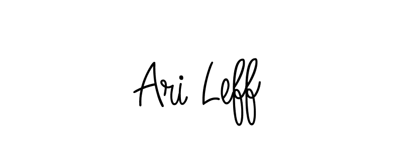 Design your own signature with our free online signature maker. With this signature software, you can create a handwritten (Angelique-Rose-font-FFP) signature for name Ari Leff. Ari Leff signature style 5 images and pictures png