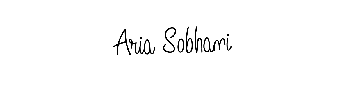 How to make Aria Sobhani name signature. Use Angelique-Rose-font-FFP style for creating short signs online. This is the latest handwritten sign. Aria Sobhani signature style 5 images and pictures png