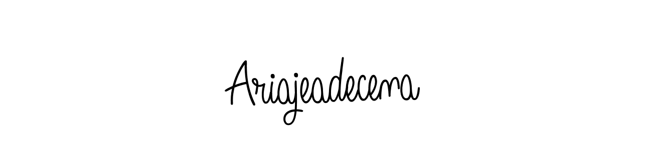 How to Draw Ariajeadecena signature style? Angelique-Rose-font-FFP is a latest design signature styles for name Ariajeadecena. Ariajeadecena signature style 5 images and pictures png