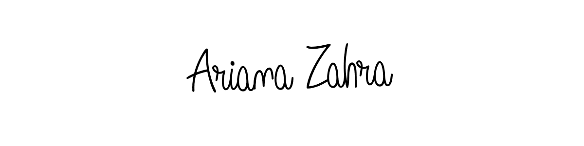 Also You can easily find your signature by using the search form. We will create Ariana Zahra name handwritten signature images for you free of cost using Angelique-Rose-font-FFP sign style. Ariana Zahra signature style 5 images and pictures png