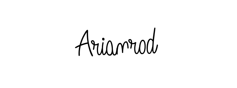 Design your own signature with our free online signature maker. With this signature software, you can create a handwritten (Angelique-Rose-font-FFP) signature for name Arianrod. Arianrod signature style 5 images and pictures png