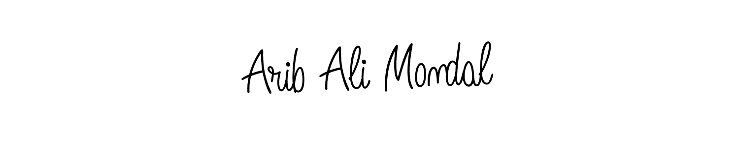 Create a beautiful signature design for name Arib Ali Mondal. With this signature (Angelique-Rose-font-FFP) fonts, you can make a handwritten signature for free. Arib Ali Mondal signature style 5 images and pictures png