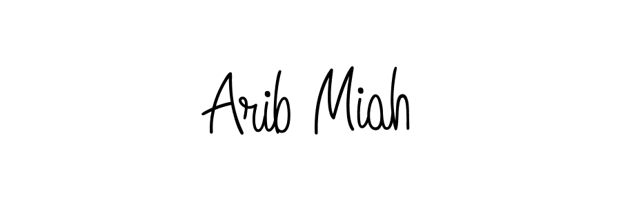 You should practise on your own different ways (Angelique-Rose-font-FFP) to write your name (Arib Miah) in signature. don't let someone else do it for you. Arib Miah signature style 5 images and pictures png