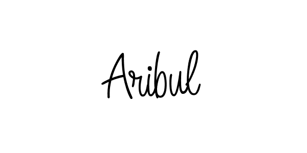 How to Draw Aribul signature style? Angelique-Rose-font-FFP is a latest design signature styles for name Aribul. Aribul signature style 5 images and pictures png