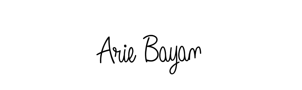 Make a beautiful signature design for name Arie Bayan. Use this online signature maker to create a handwritten signature for free. Arie Bayan signature style 5 images and pictures png