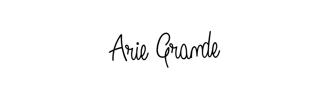 Arie Grande stylish signature style. Best Handwritten Sign (Angelique-Rose-font-FFP) for my name. Handwritten Signature Collection Ideas for my name Arie Grande. Arie Grande signature style 5 images and pictures png