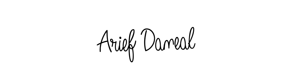 Also we have Arief Daneal name is the best signature style. Create professional handwritten signature collection using Angelique-Rose-font-FFP autograph style. Arief Daneal signature style 5 images and pictures png