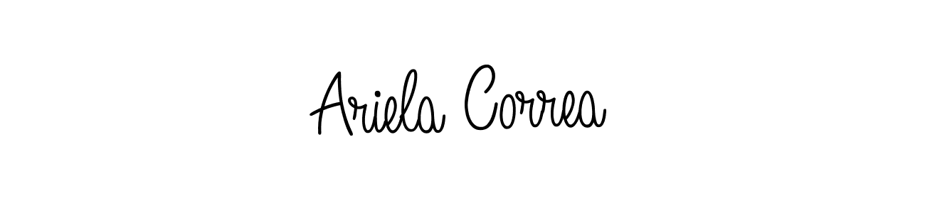 How to Draw Ariela Correa signature style? Angelique-Rose-font-FFP is a latest design signature styles for name Ariela Correa. Ariela Correa signature style 5 images and pictures png