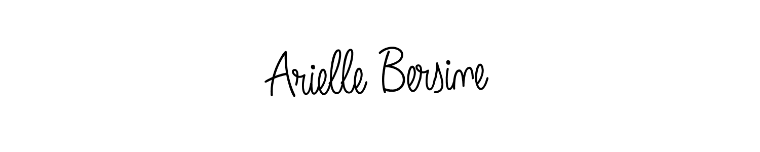 Use a signature maker to create a handwritten signature online. With this signature software, you can design (Angelique-Rose-font-FFP) your own signature for name Arielle Bersine. Arielle Bersine signature style 5 images and pictures png