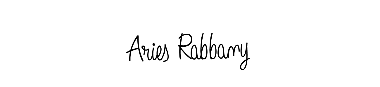 How to make Aries Rabbany signature? Angelique-Rose-font-FFP is a professional autograph style. Create handwritten signature for Aries Rabbany name. Aries Rabbany signature style 5 images and pictures png