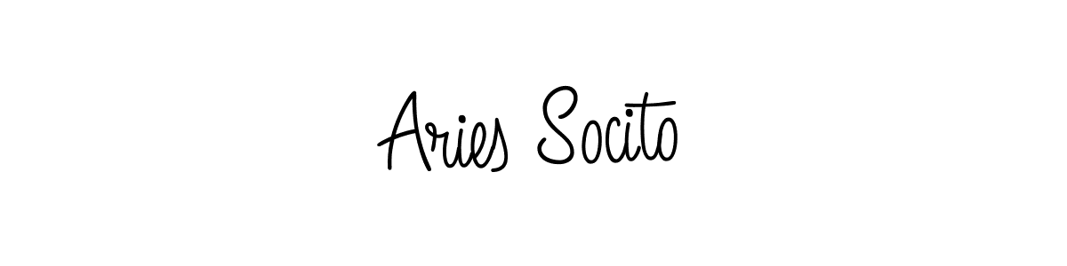 Angelique-Rose-font-FFP is a professional signature style that is perfect for those who want to add a touch of class to their signature. It is also a great choice for those who want to make their signature more unique. Get Aries Socito name to fancy signature for free. Aries Socito signature style 5 images and pictures png