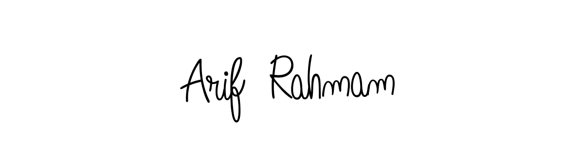 Design your own signature with our free online signature maker. With this signature software, you can create a handwritten (Angelique-Rose-font-FFP) signature for name Arif  Rahmam. Arif  Rahmam signature style 5 images and pictures png