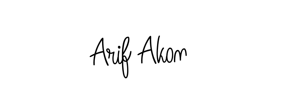 How to make Arif Akon signature? Angelique-Rose-font-FFP is a professional autograph style. Create handwritten signature for Arif Akon name. Arif Akon signature style 5 images and pictures png