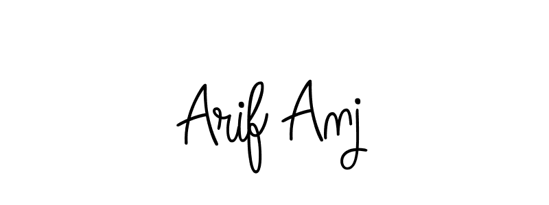 Make a beautiful signature design for name Arif Anj. Use this online signature maker to create a handwritten signature for free. Arif Anj signature style 5 images and pictures png