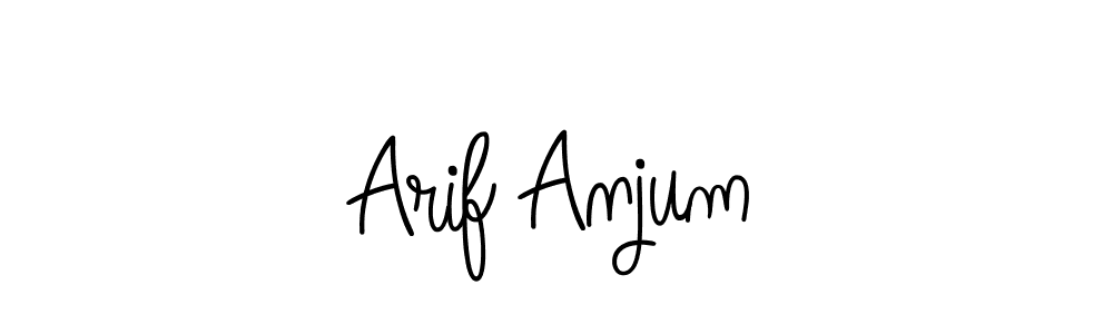 The best way (Angelique-Rose-font-FFP) to make a short signature is to pick only two or three words in your name. The name Arif Anjum include a total of six letters. For converting this name. Arif Anjum signature style 5 images and pictures png