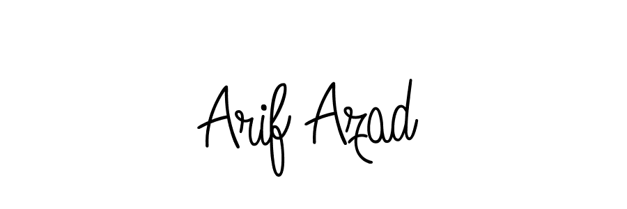 Use a signature maker to create a handwritten signature online. With this signature software, you can design (Angelique-Rose-font-FFP) your own signature for name Arif Azad. Arif Azad signature style 5 images and pictures png