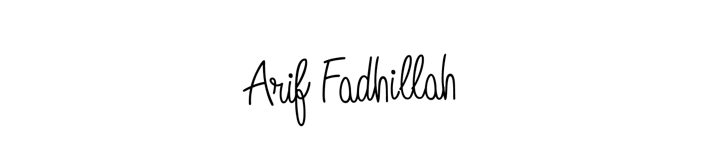 Also we have Arif Fadhillah name is the best signature style. Create professional handwritten signature collection using Angelique-Rose-font-FFP autograph style. Arif Fadhillah signature style 5 images and pictures png