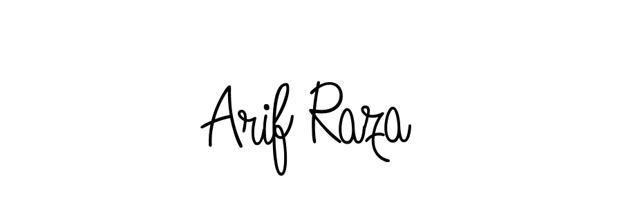 How to make Arif Raza name signature. Use Angelique-Rose-font-FFP style for creating short signs online. This is the latest handwritten sign. Arif Raza signature style 5 images and pictures png