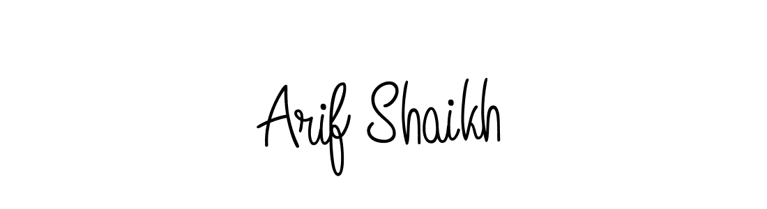 Arif Shaikh stylish signature style. Best Handwritten Sign (Angelique-Rose-font-FFP) for my name. Handwritten Signature Collection Ideas for my name Arif Shaikh. Arif Shaikh signature style 5 images and pictures png