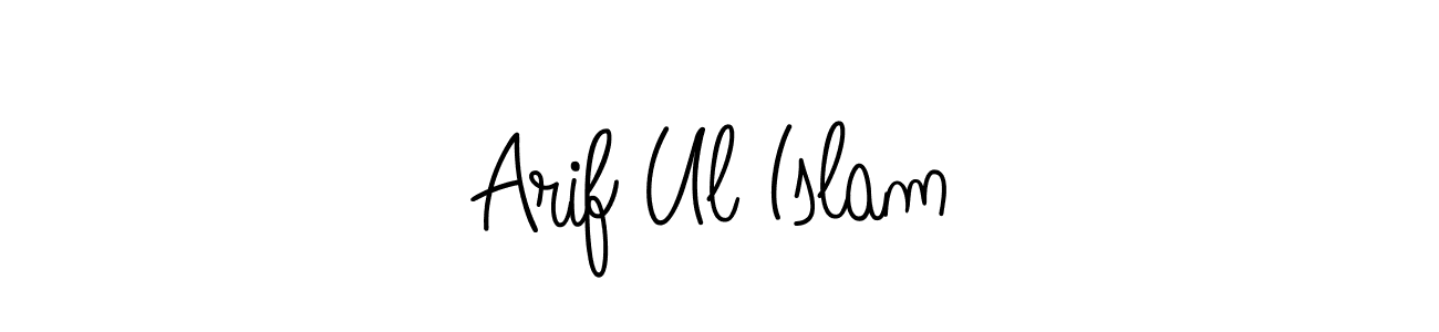 You should practise on your own different ways (Angelique-Rose-font-FFP) to write your name (Arif Ul Islam) in signature. don't let someone else do it for you. Arif Ul Islam signature style 5 images and pictures png